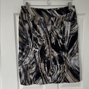 Chic Abstract Women's Pencil Skirt